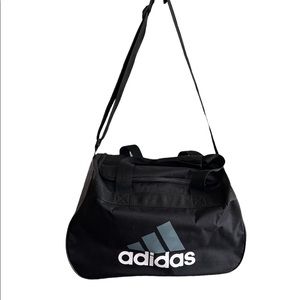 Adidas Black Small Duffle Athletic Bag With shoulder strap